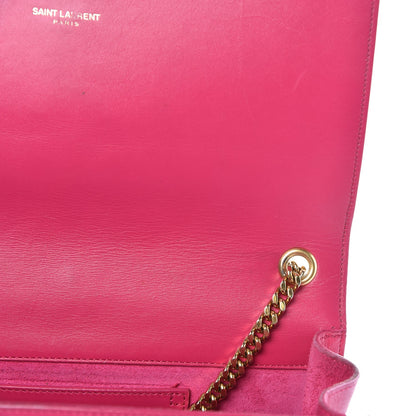 Saint Laurent Smooth Calfskin Medium Classic Monogram Kate Tassel Satchel Fuchsia 18 of 19