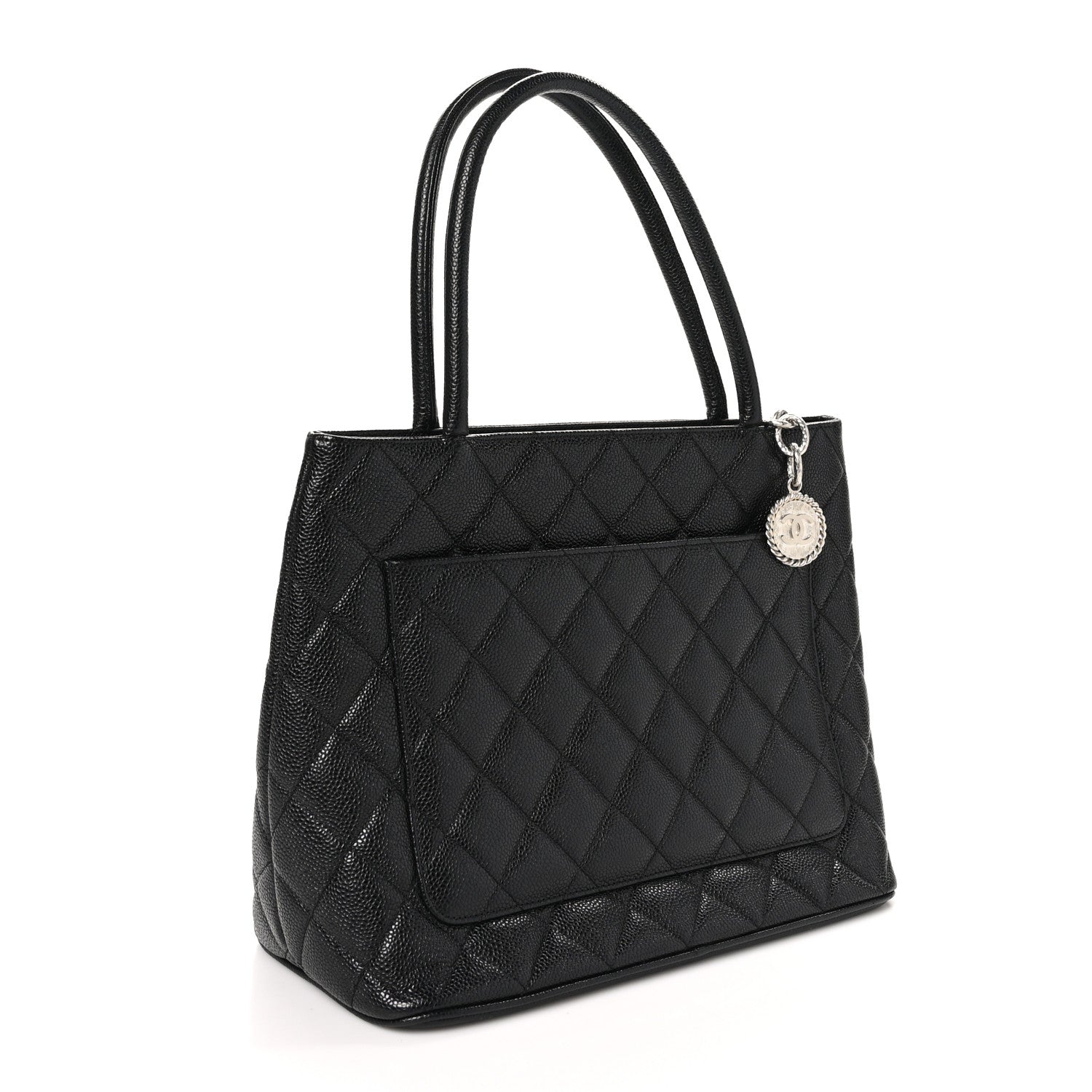 Chanel Caviar Quilted Medallion Tote Black 3 of 10