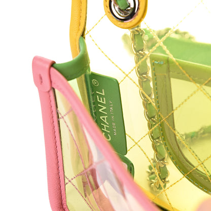Chanel Lambskin PVC Quilted Mini Coco Splash Flap Yellow Green Pink 6 of 11