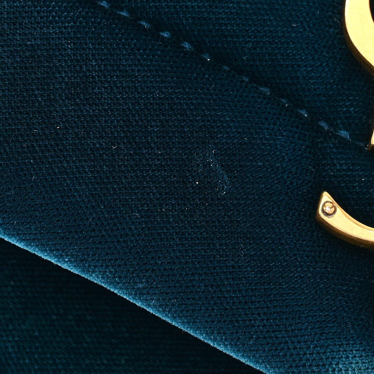 Saint Laurent Velvet Y Quilted Monogram Small Loulou Chain Satchel Medium Blue 12 of 14