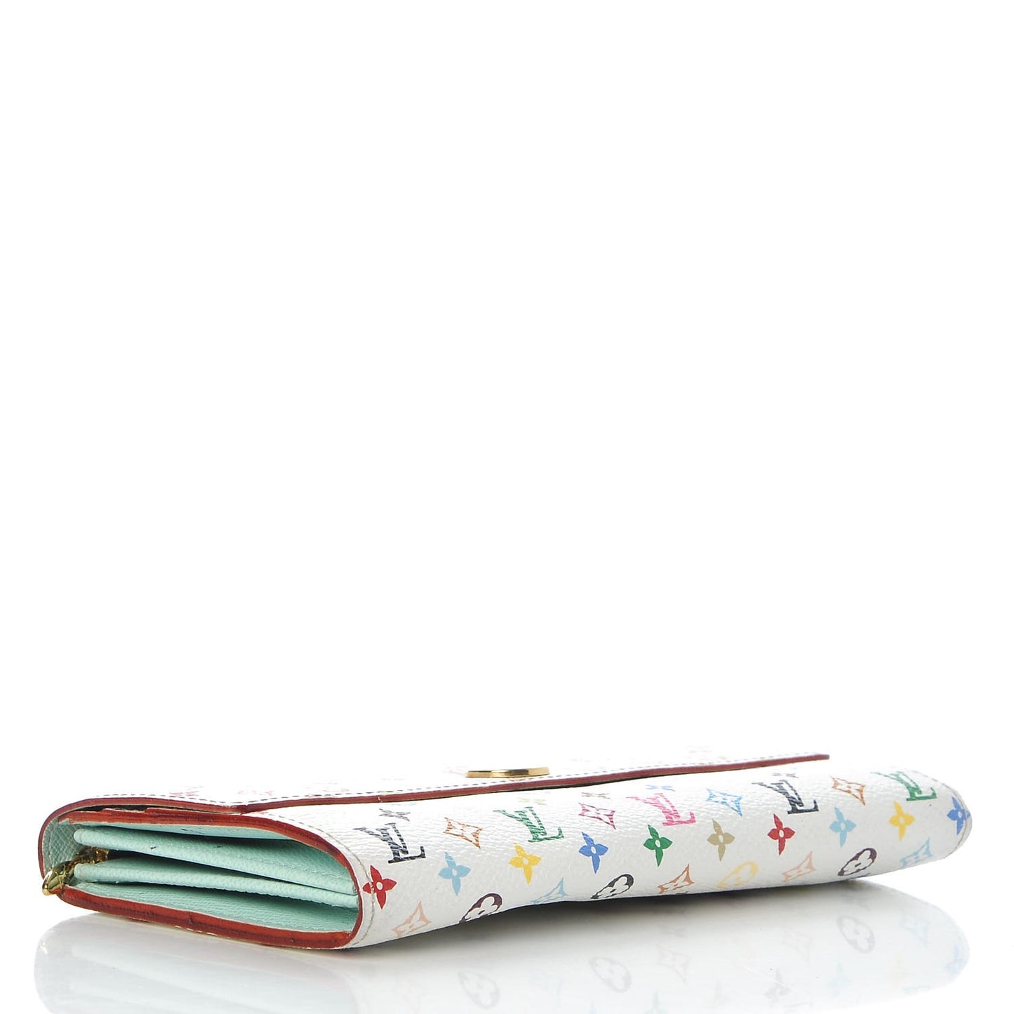 Monogram Multicolor Sarah Wallet White Anie