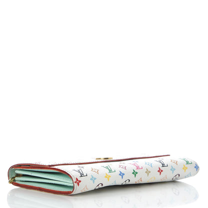 Louis Vuitton Monogram Multicolor Sarah Wallet White Anie 4 of 10