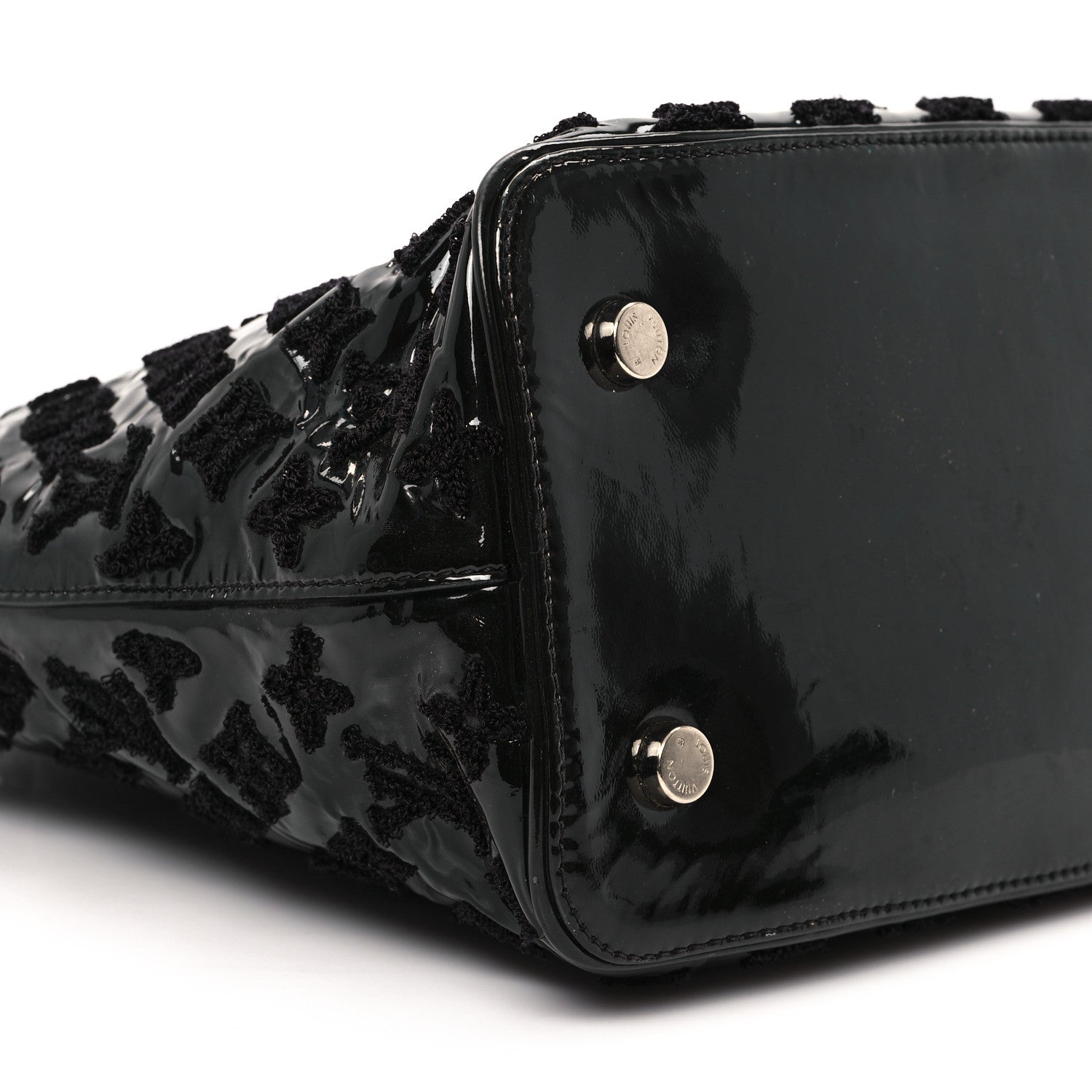 Louis Vuitton Patent Lambskin Fascination Lockit Black 8 of 12