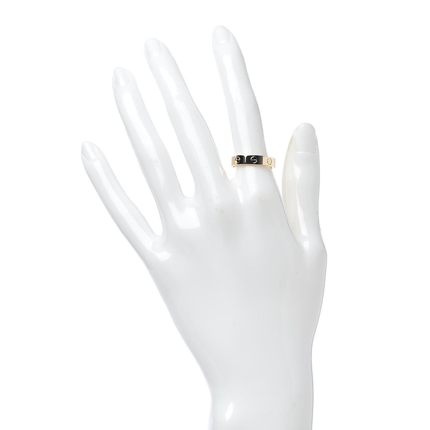 18K Yellow Gold Diamond 4mm LOVE Wedding Band Ring 52 6