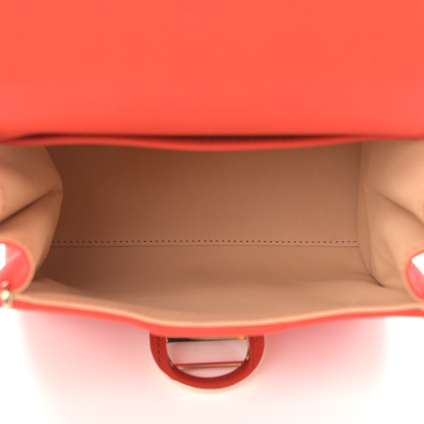 Grained Calfskin Mini Brillant Satchel Piment