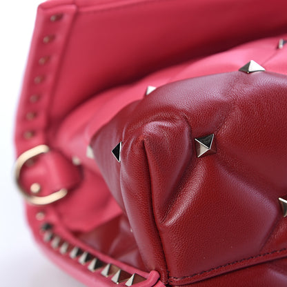 Valentino Garavani Nappa Medium Candystud Top Handle Bag Rosso Valentino Shadow Pink 9 of 17