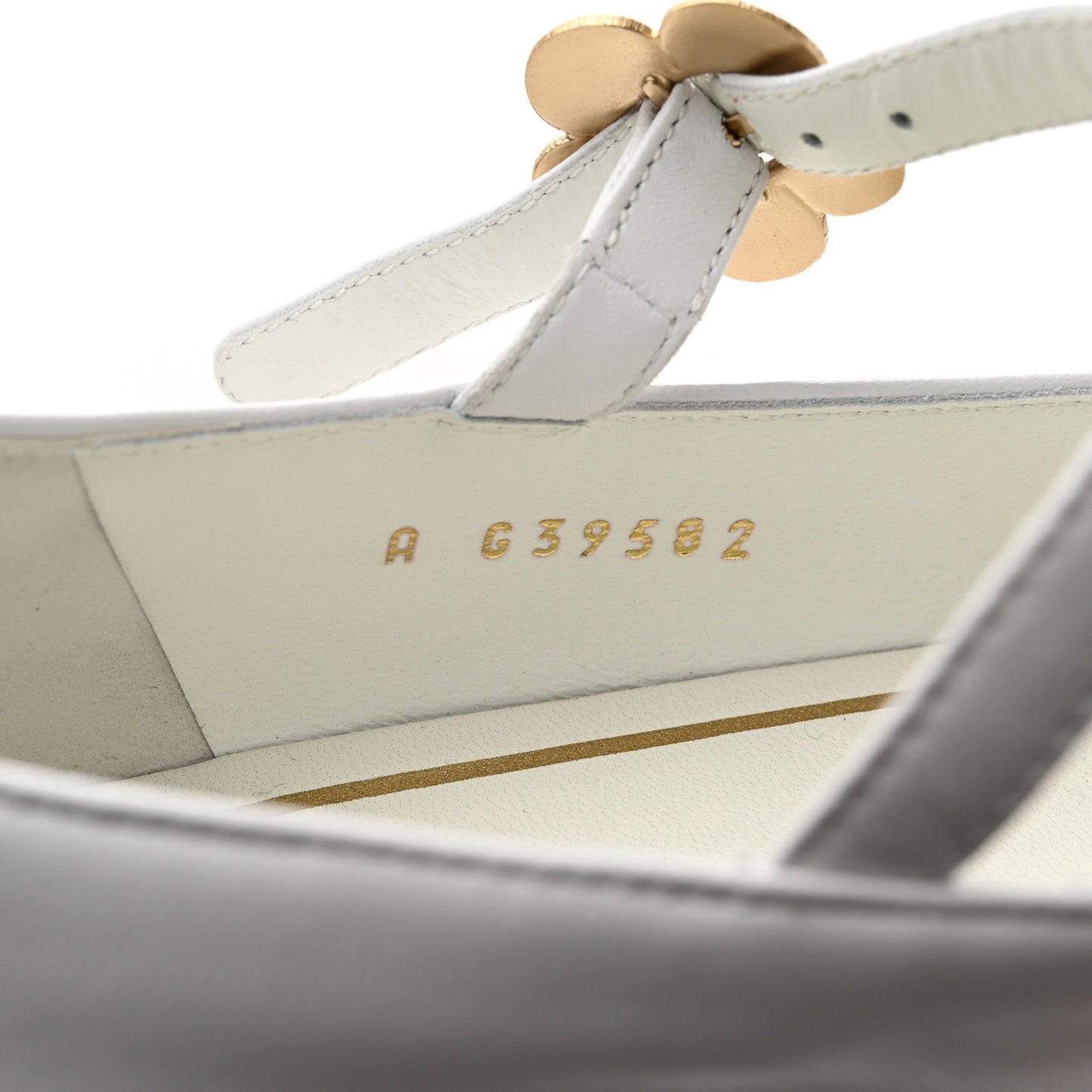 Patent Lambskin Mary Jane Flats 41 White Black