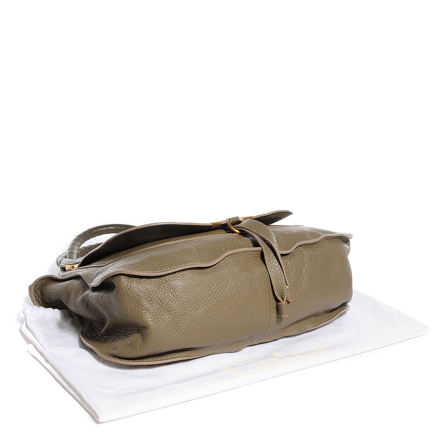 Calfskin Large Marcie Satchel Clover