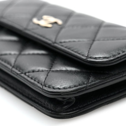 Chanel Calfskin Quilted Maxi Pearls Clutch With Chain Black 10 of 10