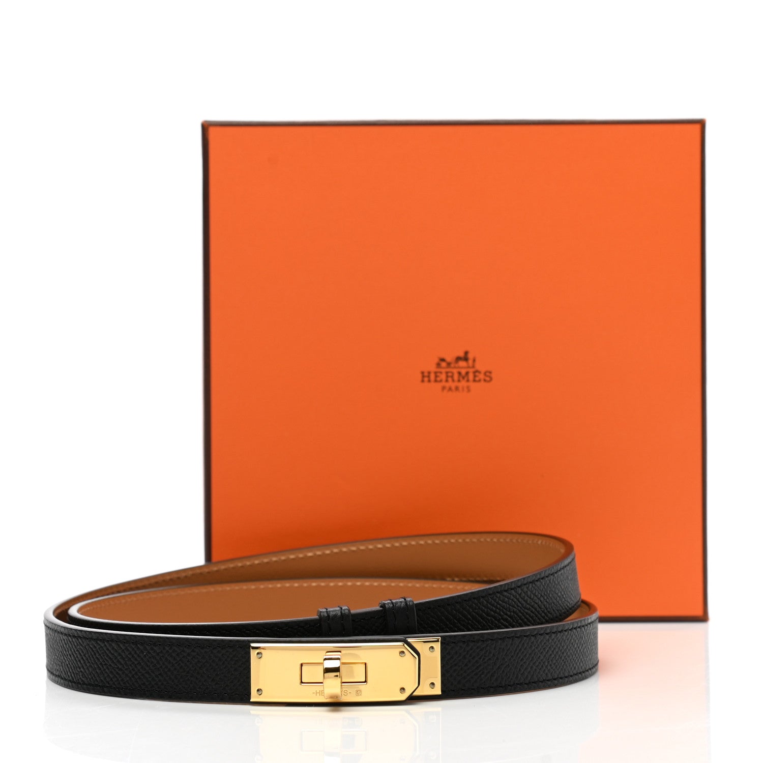 Hermes Epsom Kelly Belt Black 5 of 5