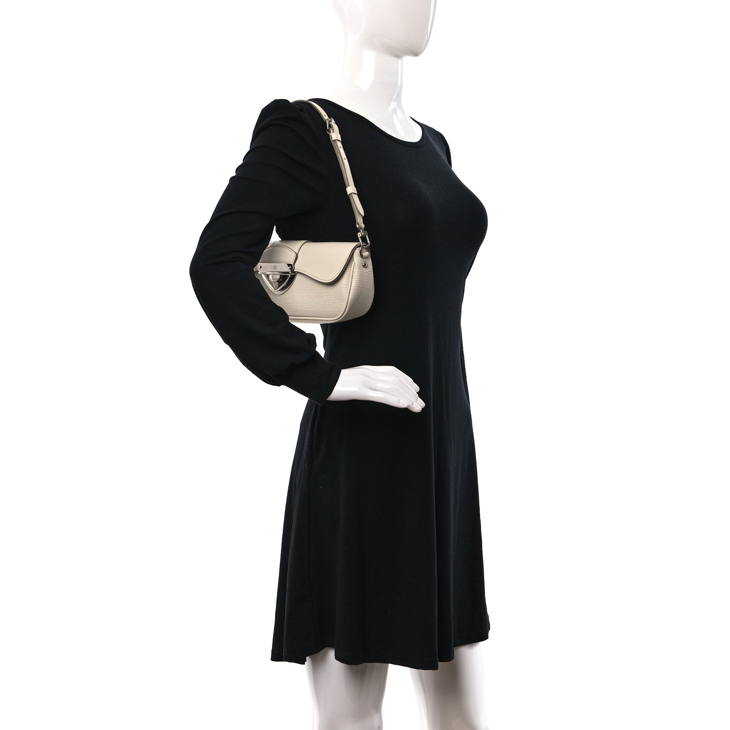 Louis Vuitton Epi Montaigne Clutch Ivory 2 of 8