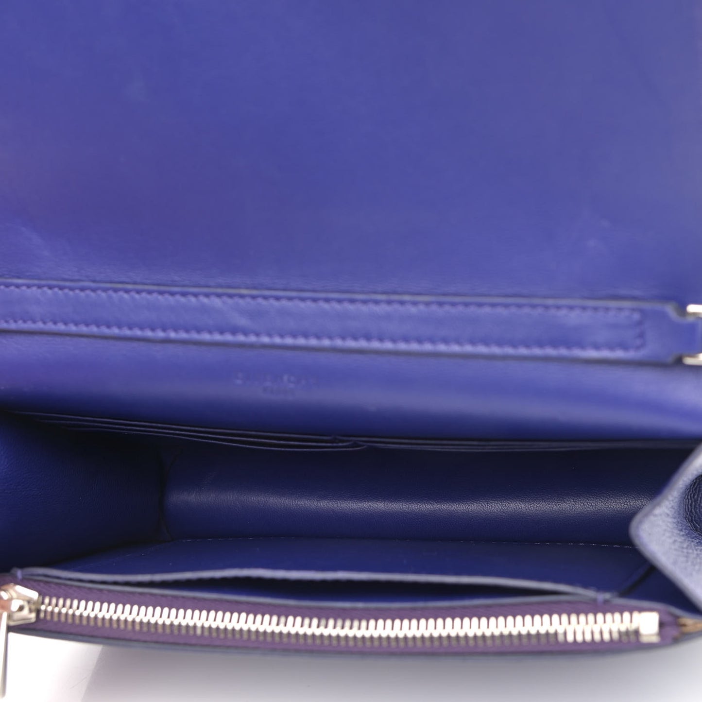 Sugar Goatskin Pandora Chain Wallet Cobalt Blue