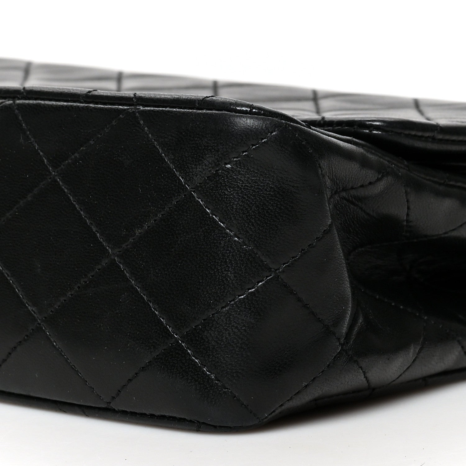 Chanel Lambskin Quilted Medium Double Flap Black 10 of 10