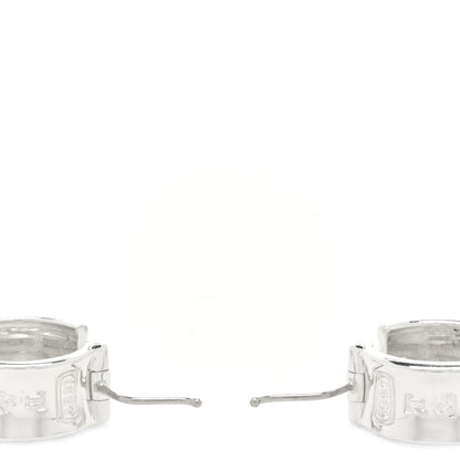 Tiffany Sterling Silver Wide 1837 Hoop Earrings 3 of 4