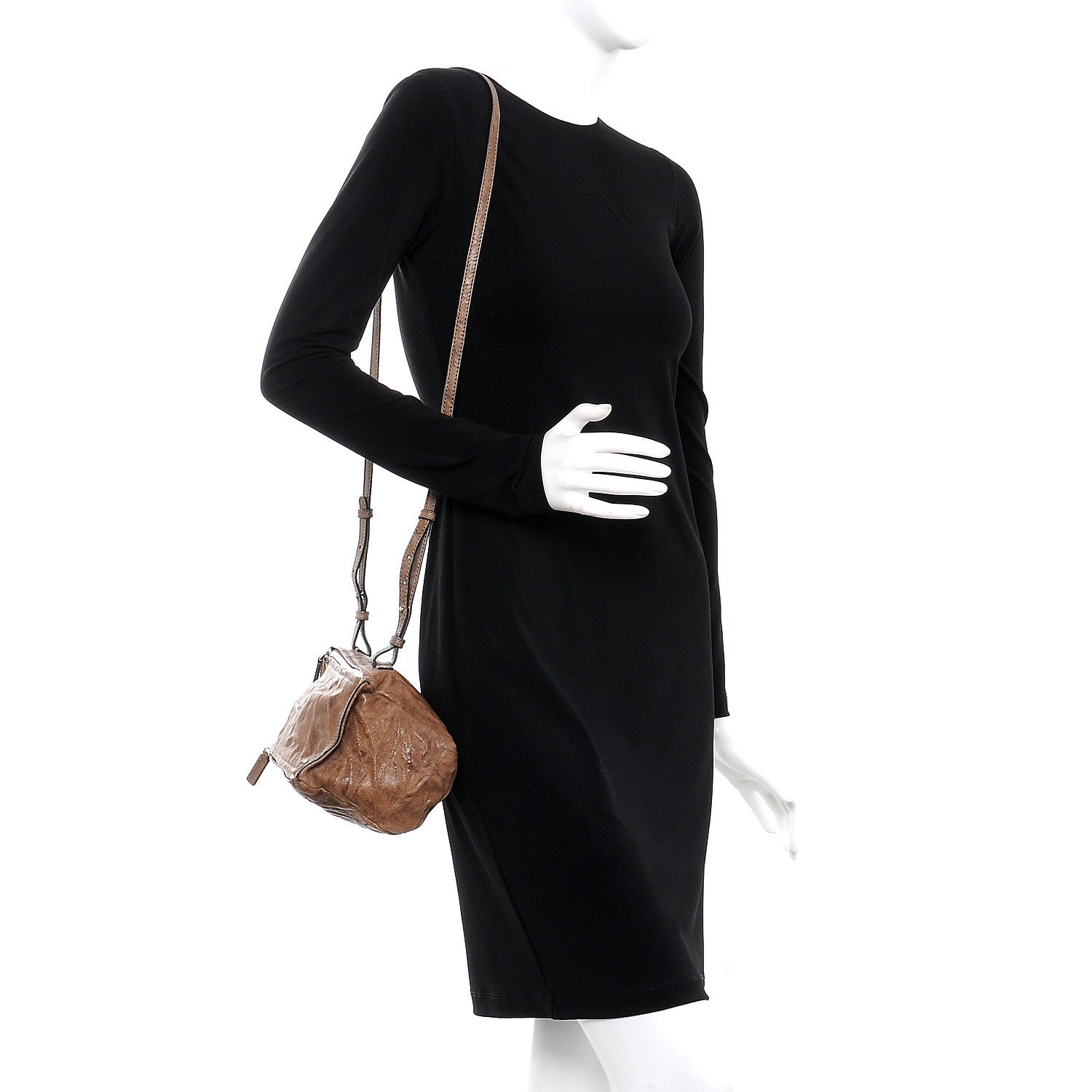 Givenchy Tumbled Sheepskin Mini Pandora Charcoal 2 of 7