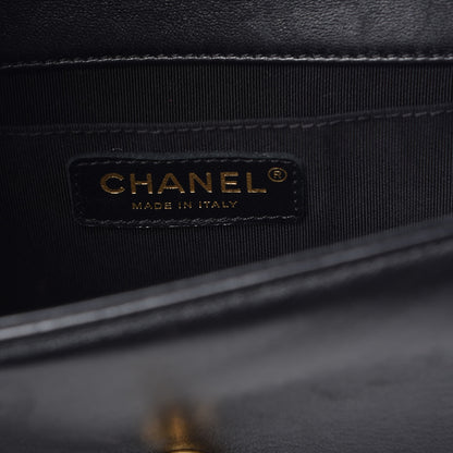Chanel Lambskin Quilted Small Boy Flap Black 6 of 13