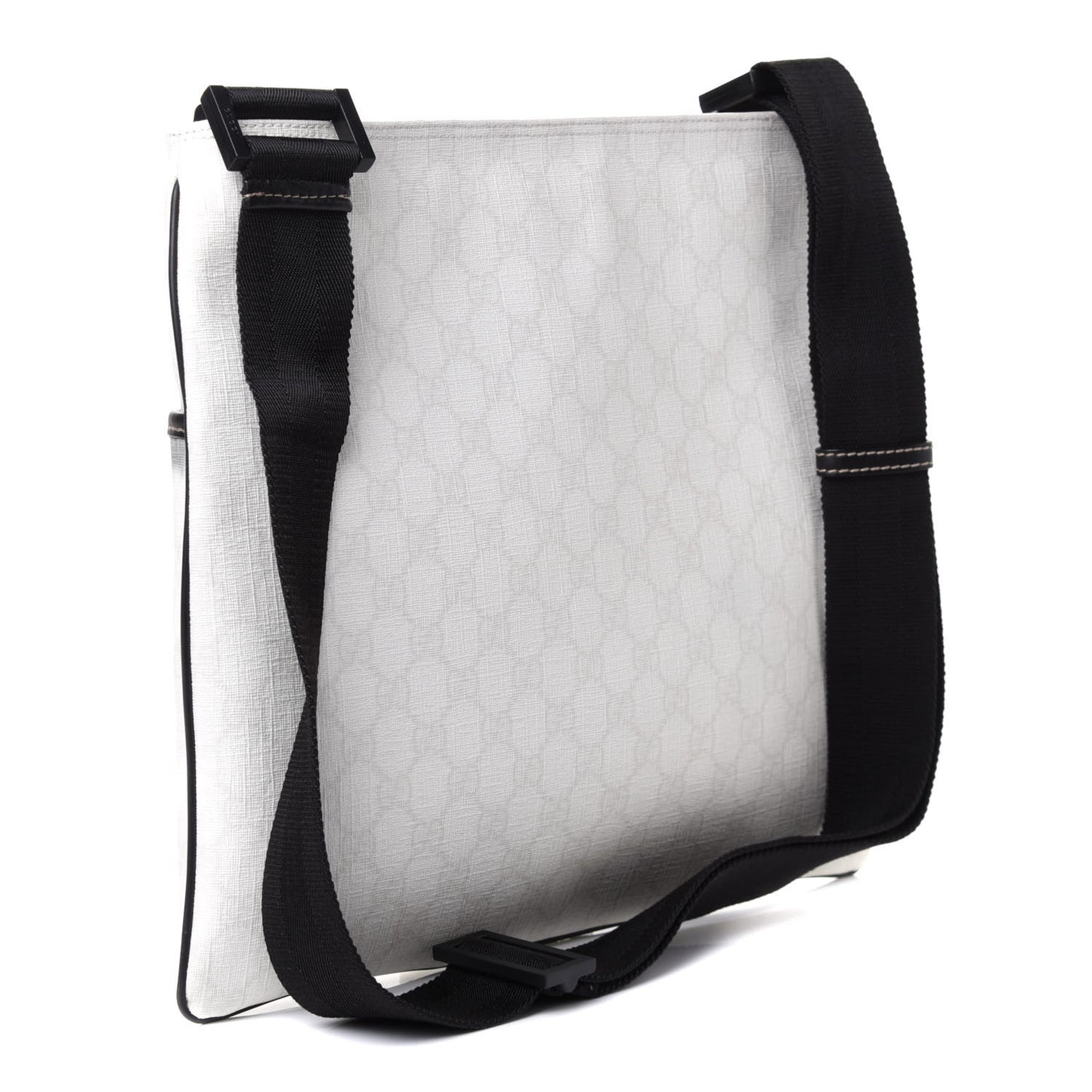 GG Plus Monogram Web Messenger Bag White