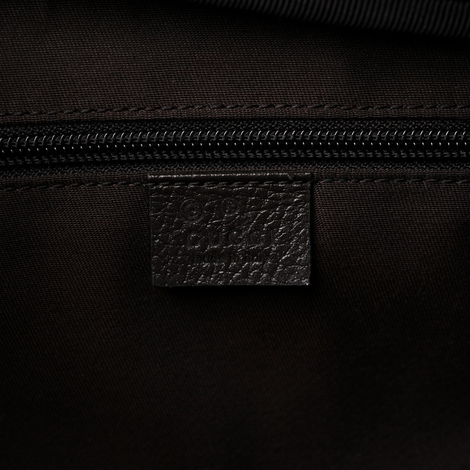 Gucci Monogram Dollar Calfskin Boston Duffle Bag Beige Ebony Testa di Moro Marrone Scuro 6 of 12