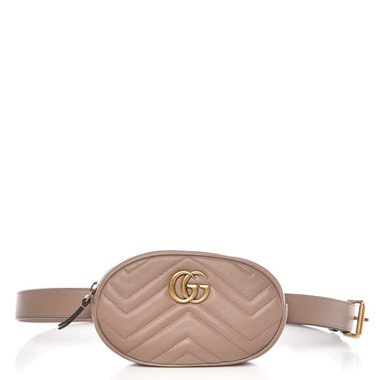 Gucci Calfskin Matelasse GG Marmont Belt Bag 105 42 Porcelain Rose 1 of 7