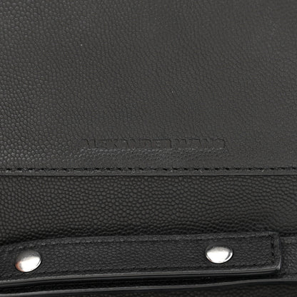 Alexander Wang Calfskin Studded Prisma Double Biker Crossbody Bag Black 6 of 10