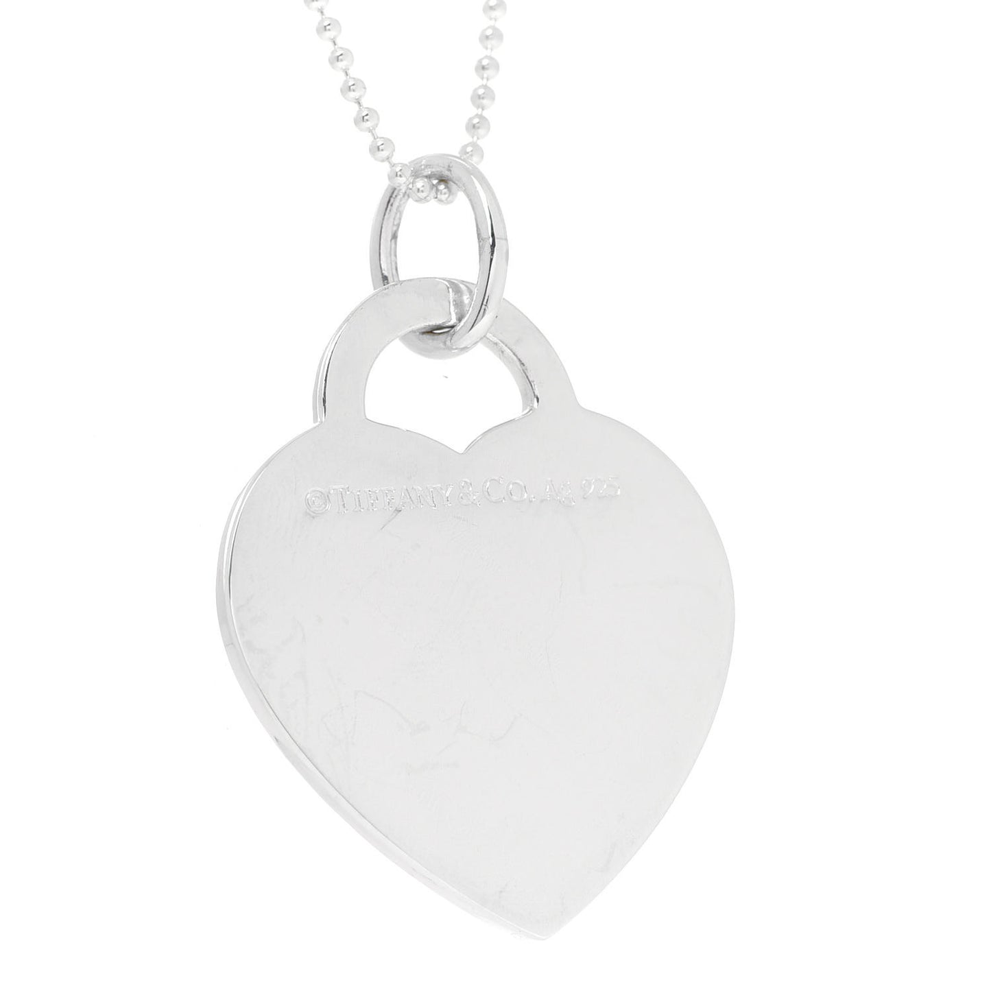 Sterling Silver Enamel LOVE YOU Heart Pendant Necklace Blue