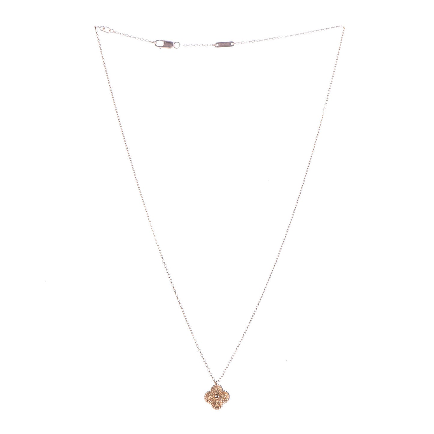 18K Rose Gold Sweet Alhambra Pendant Necklace