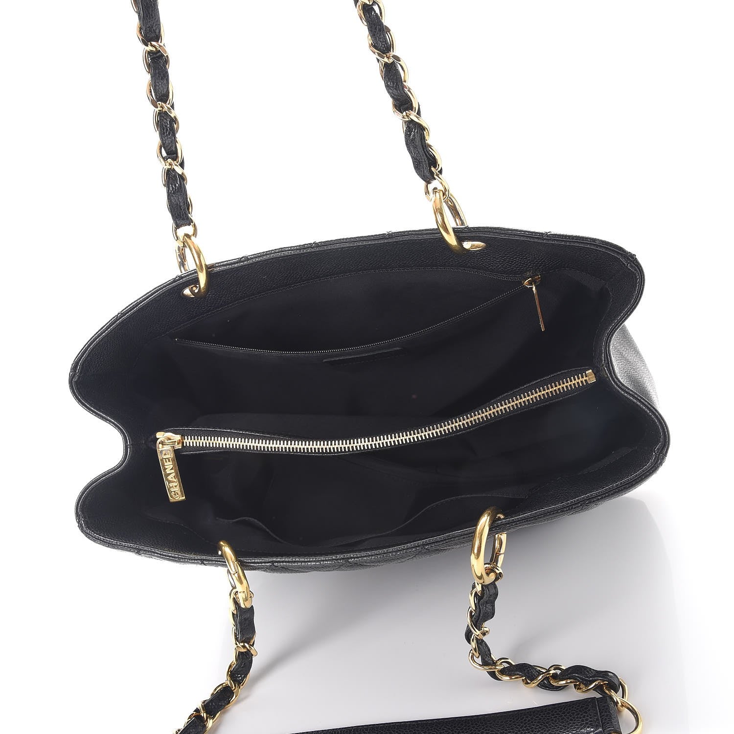 Chanel Caviar Quilted Grand Shopping Tote GST Black 5 of 13