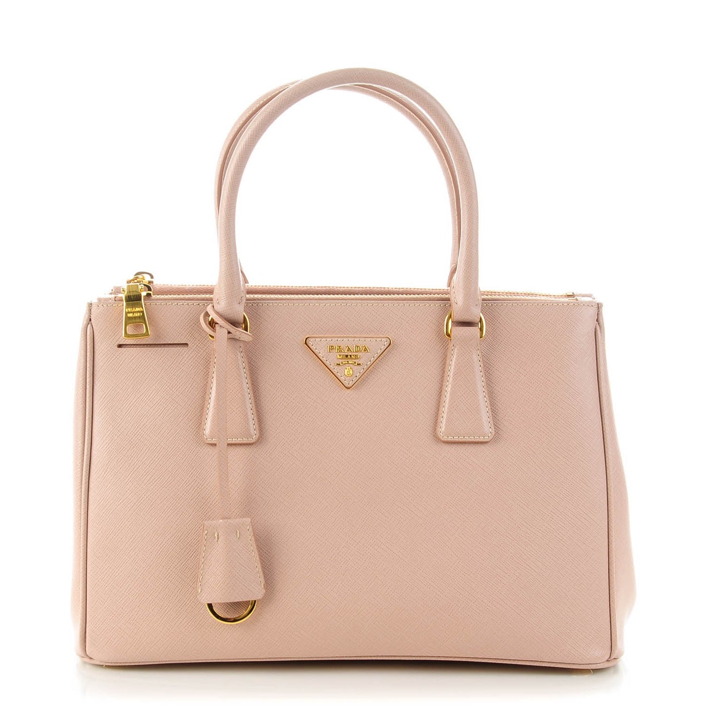 Saffiano Small Galleria Double Zip Tote Cammeo