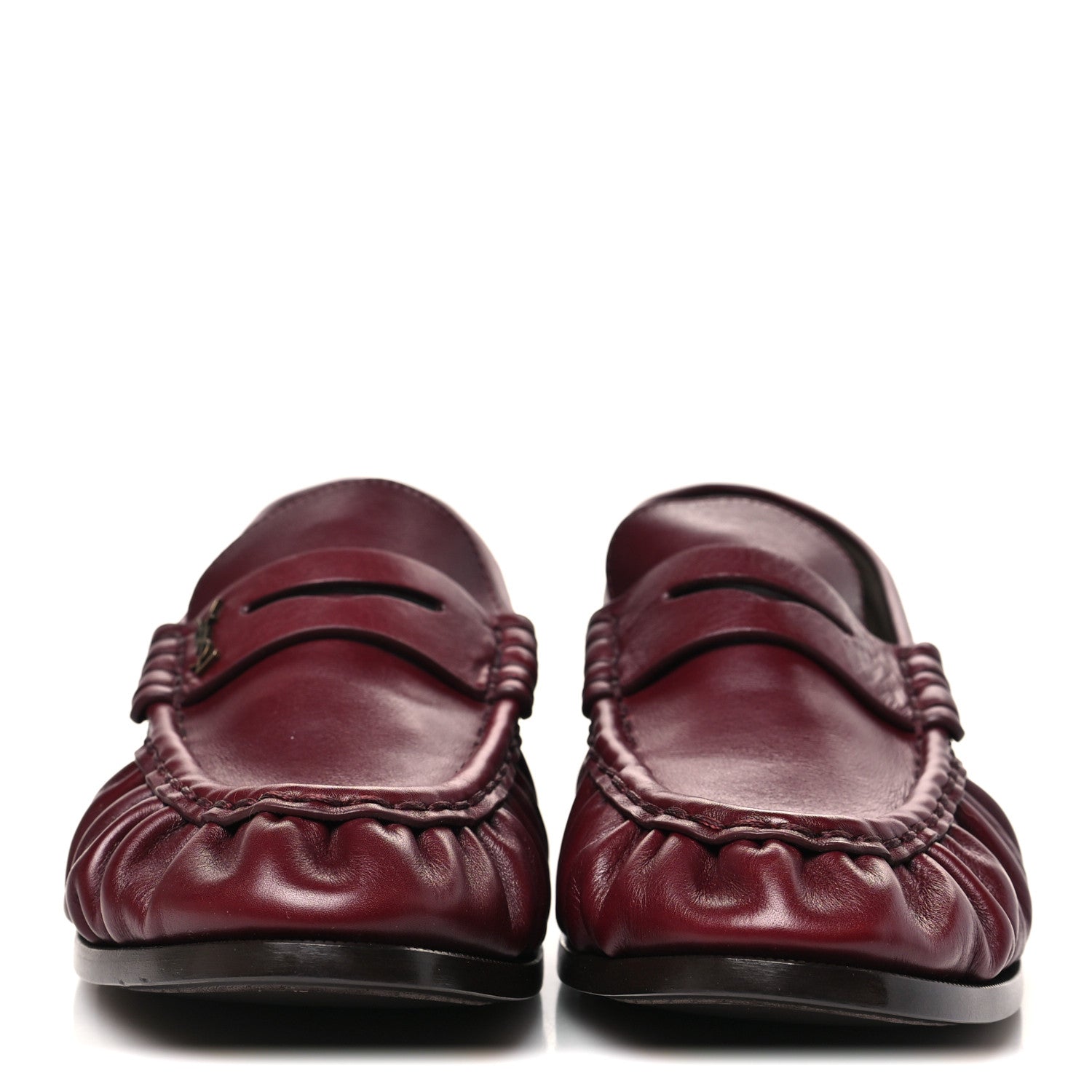 Saint Laurent Radiance Calfskin Le Loafer 15 Moccasin 40 Dark Ruby 3 of 10