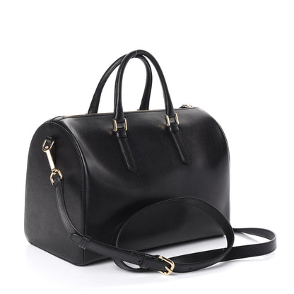 Versace Saffiano Calfskin Palazzo Duffle Bag Black 3 of 8