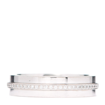 Tiffany 18K White Gold Diamond T Two Narrow Ring 50 5.5 3 of 5