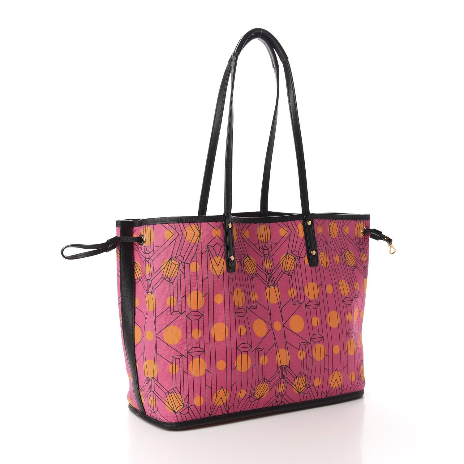 MCM Visetos Medium Liz Reversible Shopper Tote Pink 10 of 15