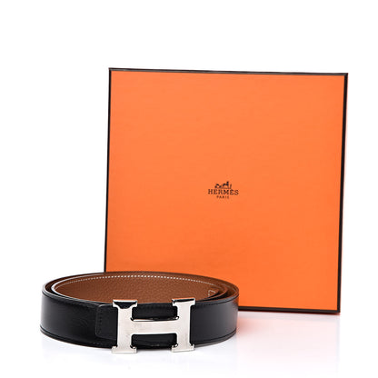 Hermes Box Togo 32mm H Belt 90 Black Gold 8 of 8