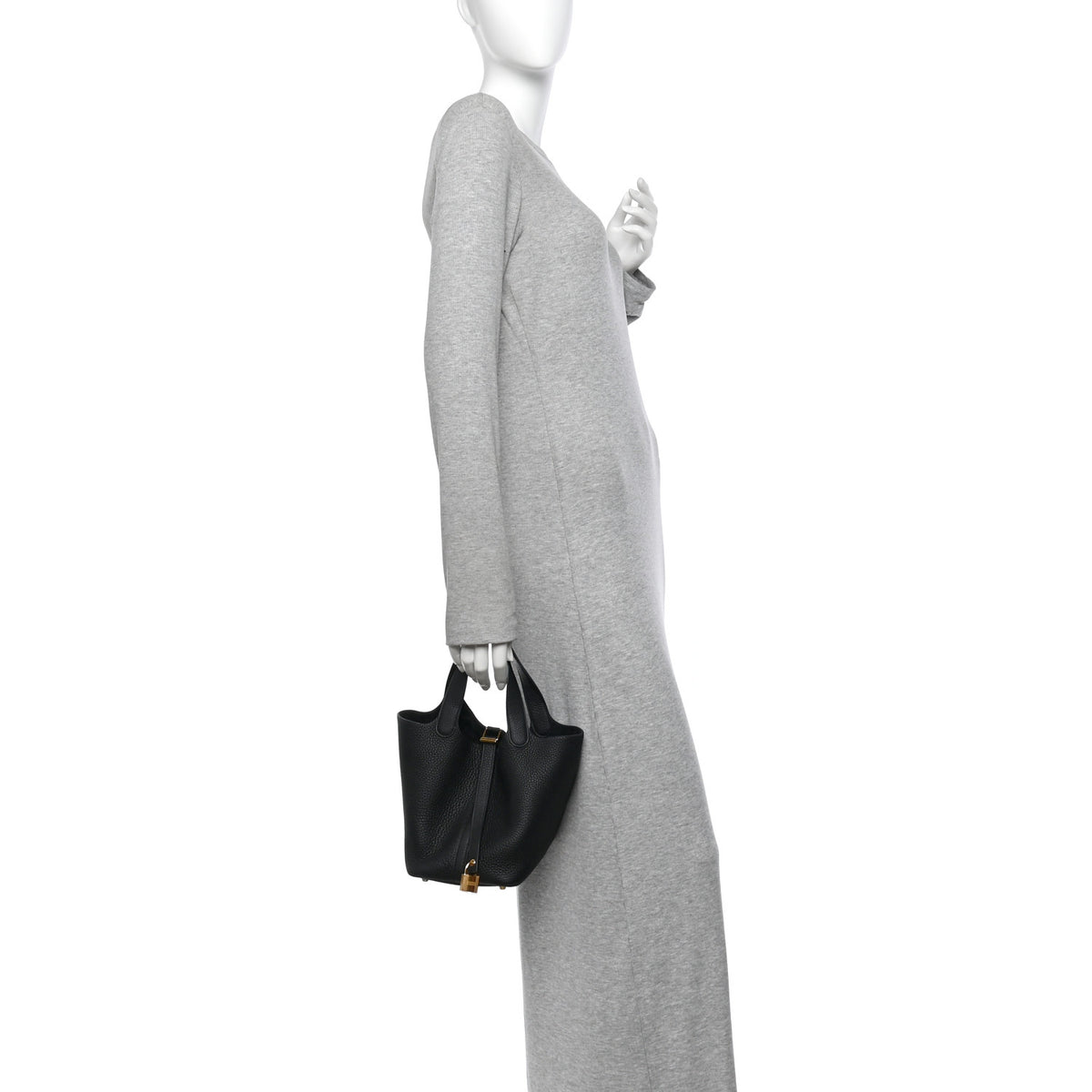 Hermes Taurillon Clemence Picotin Lock 18 PM Black 2 of 13