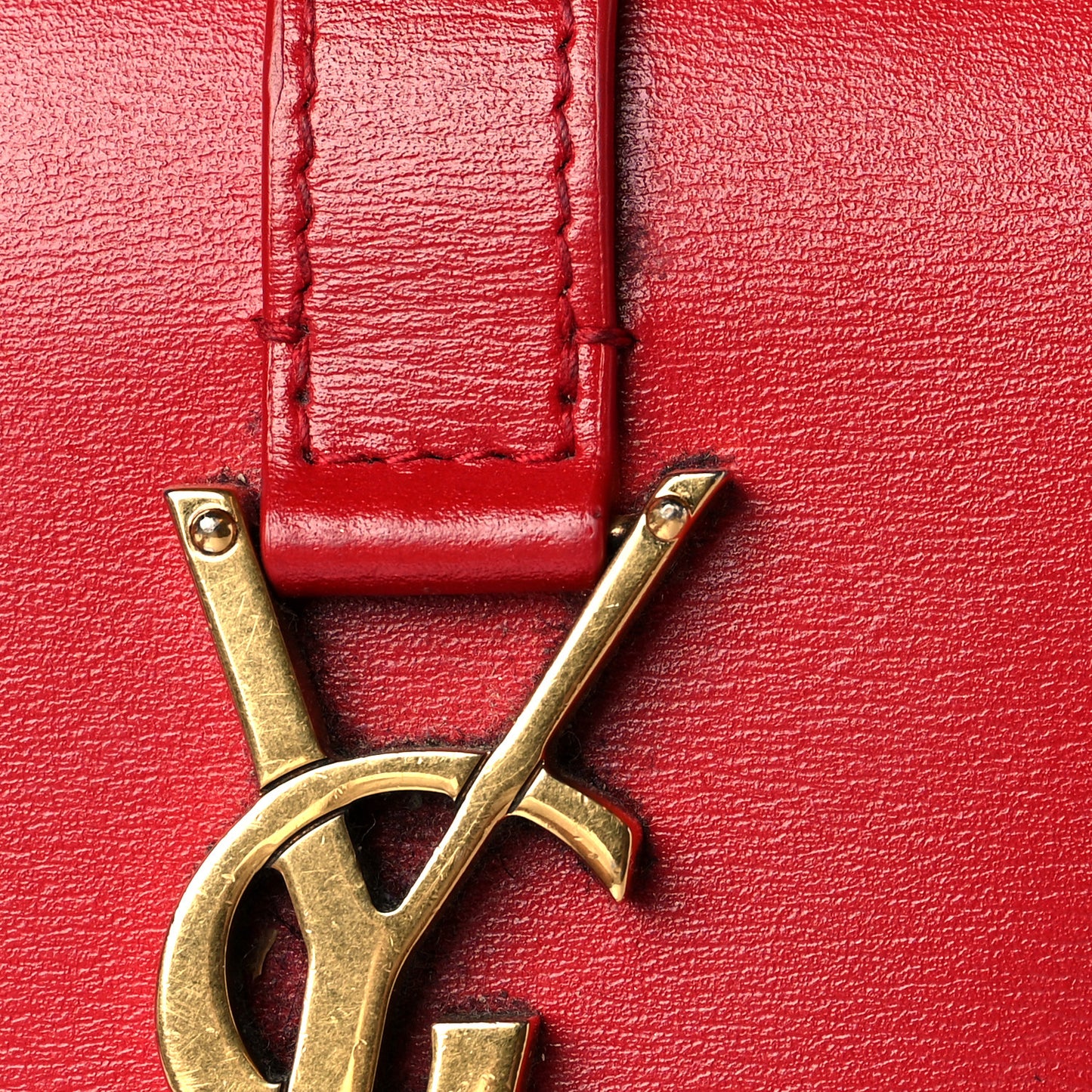 Smooth Calfskin Monogram Sulpice Chain Wallet Red