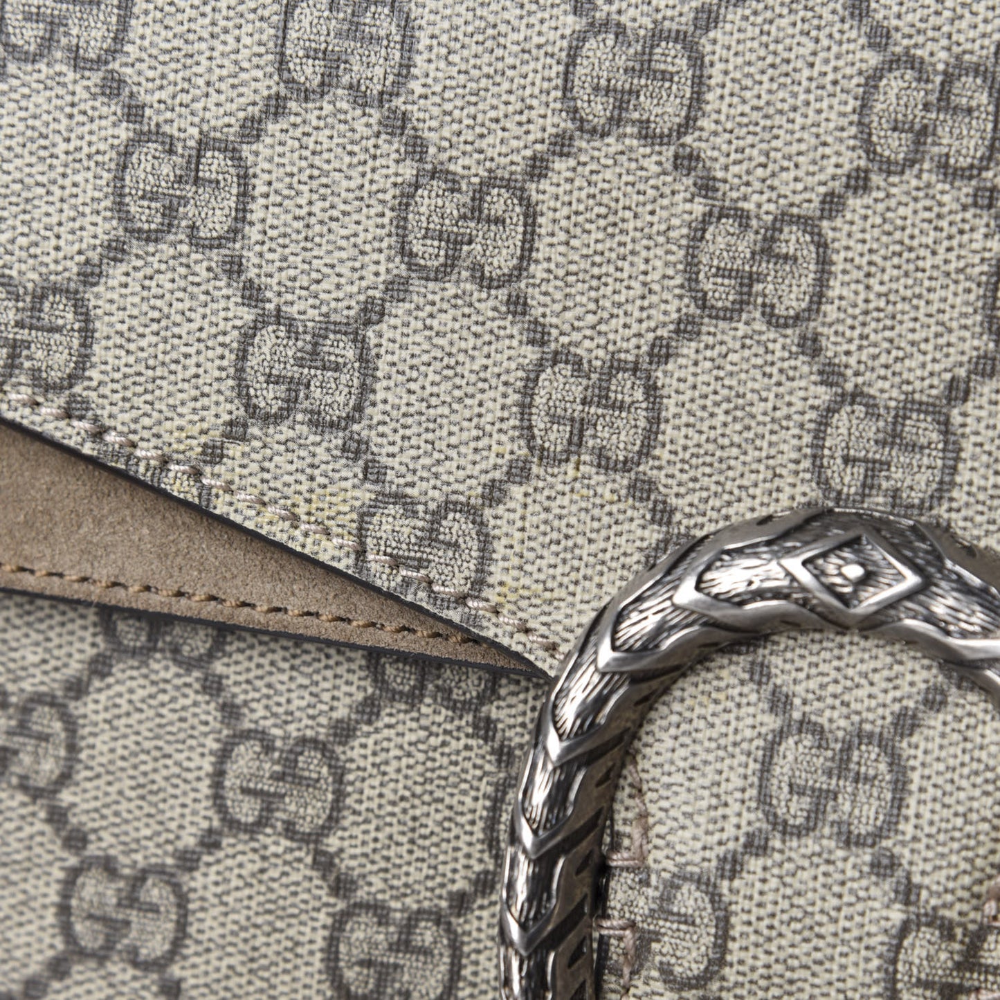 GG Supreme Monogram Small Dionysus Shoulder Bag Taupe