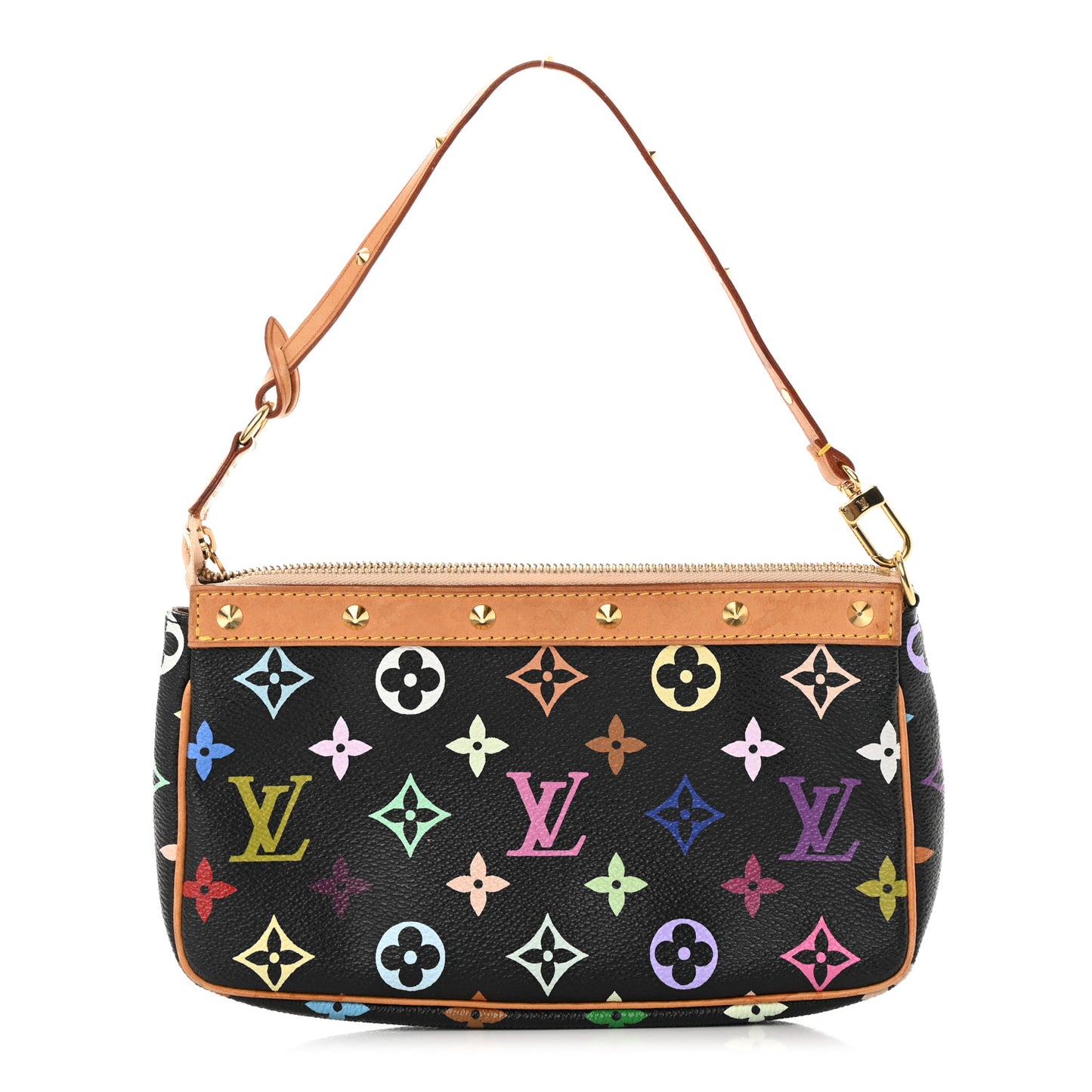 Monogram Multicolor Pochette Accessories Black