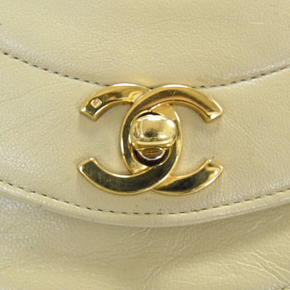 Chanel Lambskin Ribbon Stitched Flap Beige 12 of 12