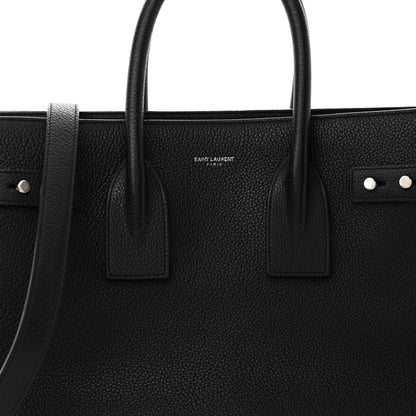Saint Laurent Grained Calfskin Small Supple Sac De Jour Black 8 of 11