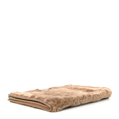 Balenciaga Shearling Bazar Pouch Beige 4 of 7