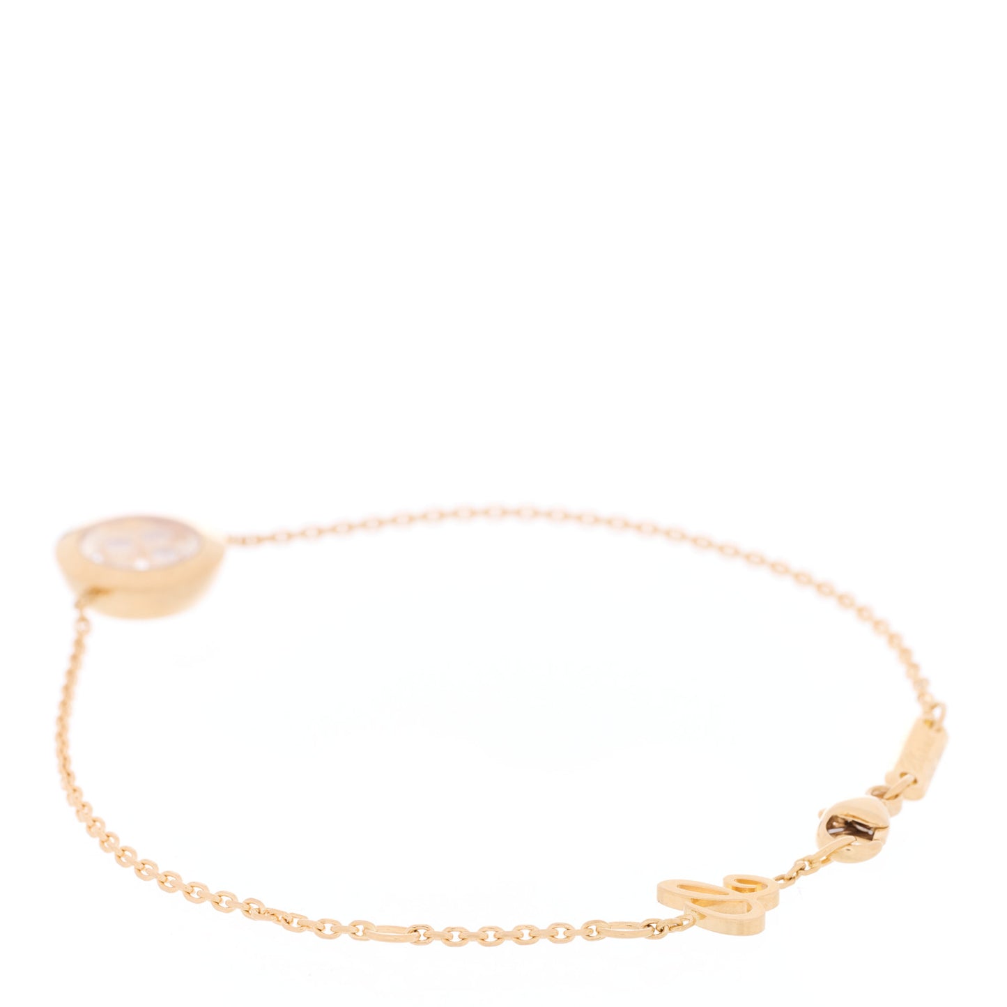 18K Yellow Gold Diamond Happy Diamonds Icons Bracelet
