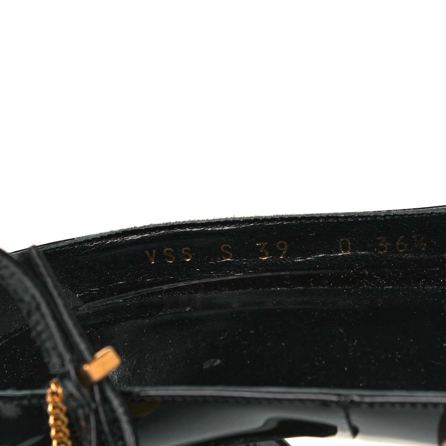 Valentino Garavani Patent Double Ankle Strap Pumps 36.5 Black 6 of 8