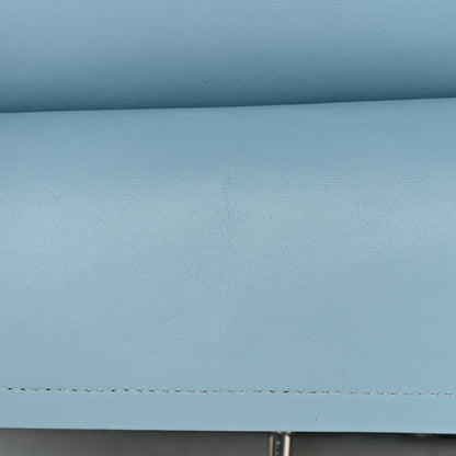 Chanel Tweed Quilted Medium Double Flap Blue White 12 of 15