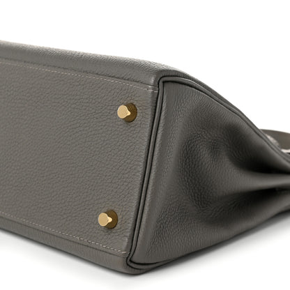 Hermes Togo Kelly Retourne 28 Etain 10 of 11