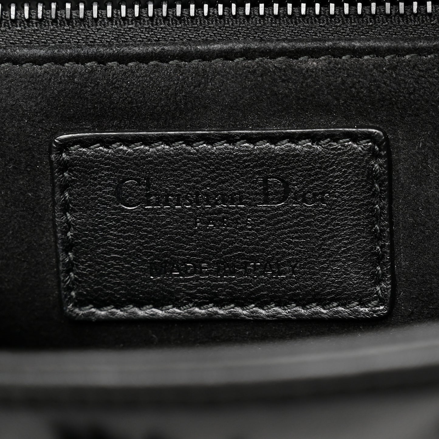 Ultra Matte Calfskin 3D Flower Embellished Medium Lady Dior Black