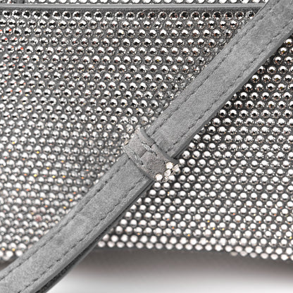 Balenciaga Strass Suede Hourglass Top Handle Bag XS Smoke Grey Crystal 13 of 14