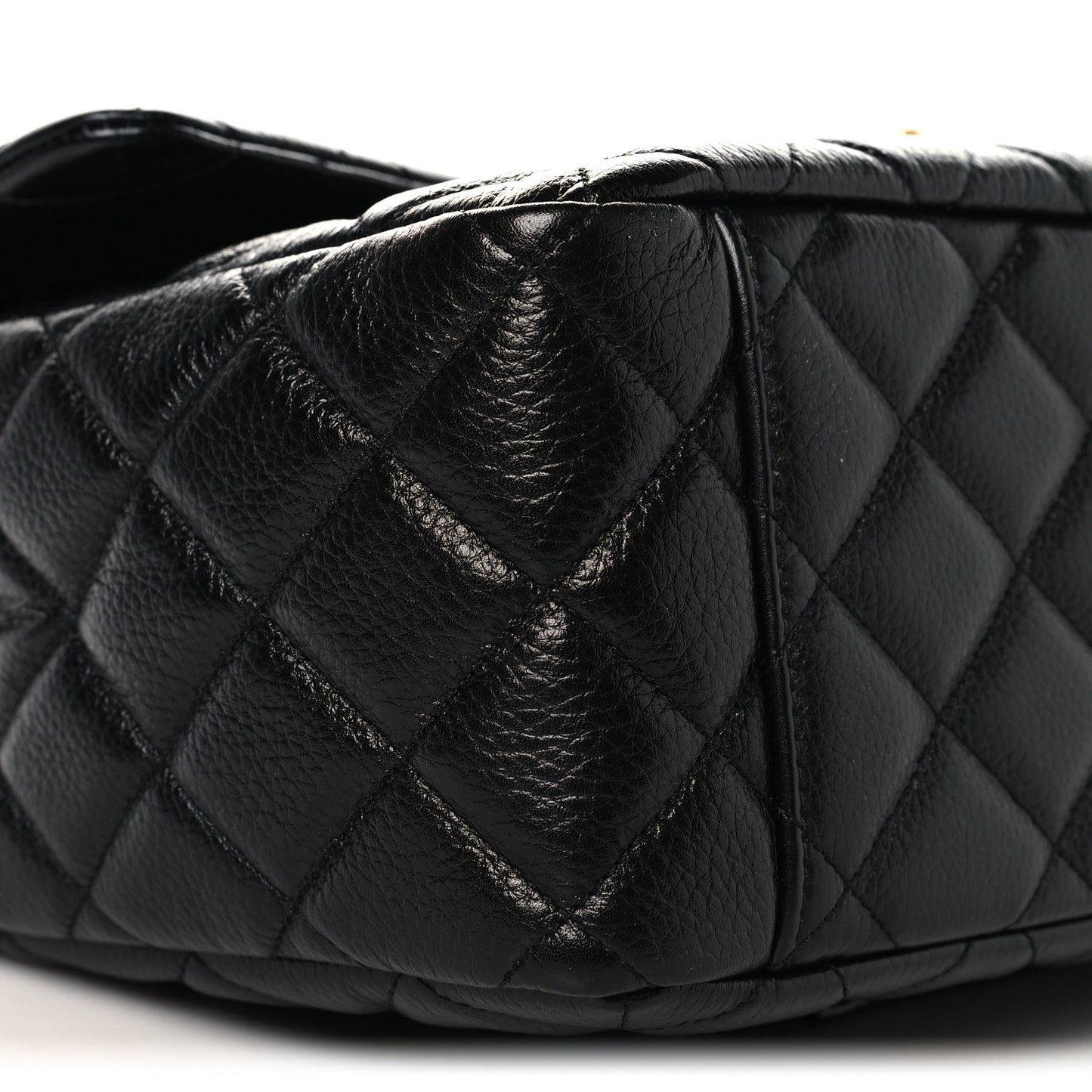 Caviar Quilted XXL Travel Flap Bag Black