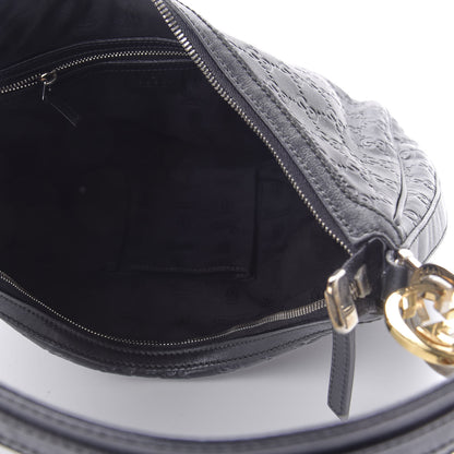 Gucci Guccissima Medium GG Twins Hobo Black 5 of 10