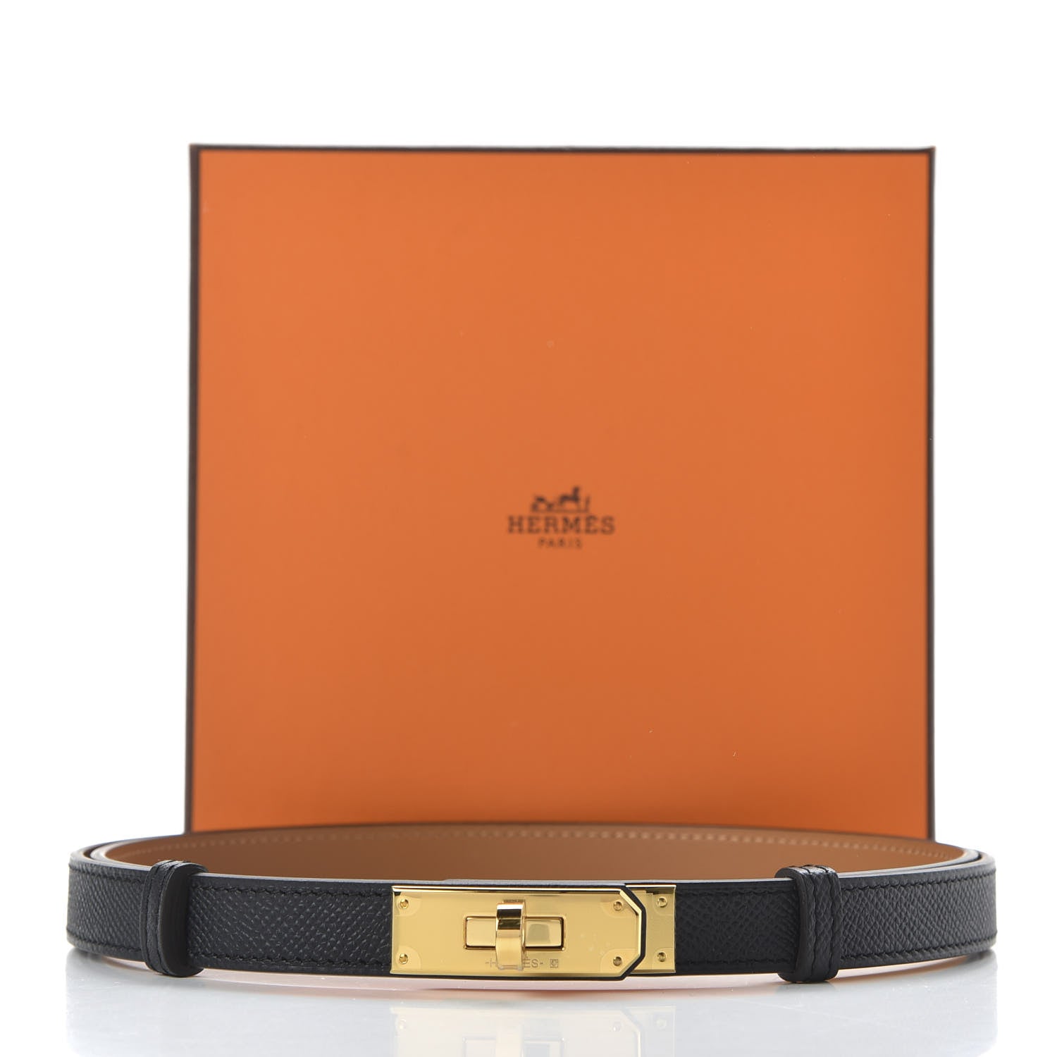 Hermes Epsom Kelly Belt Black 5 of 5