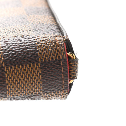 Louis Vuitton Damier Ebene Pochette Felicie Chain Wallet 14 of 16